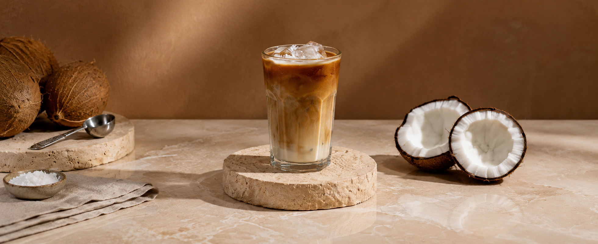 Creamy Coconut Iced Latte