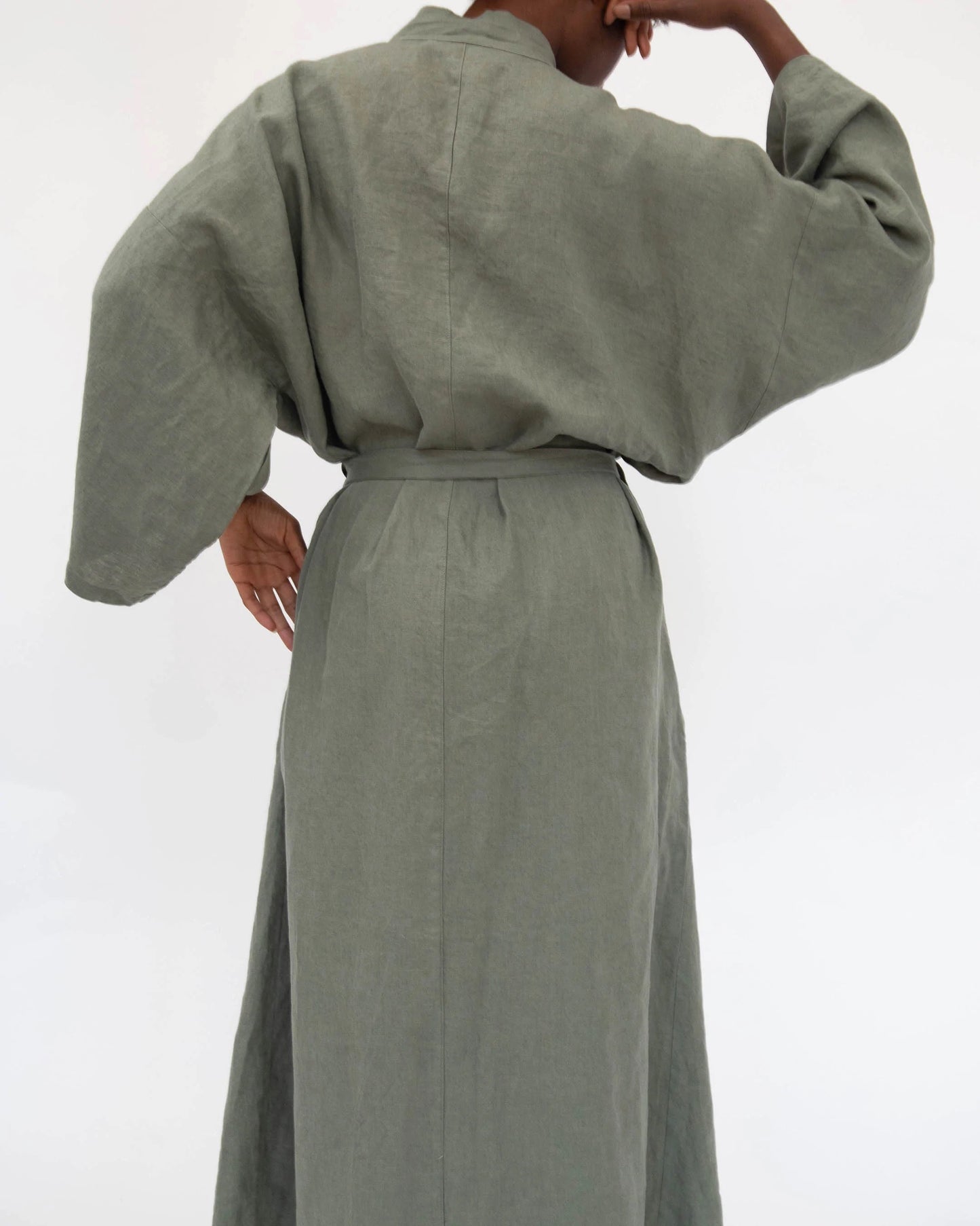 Full-Length Linen Robe